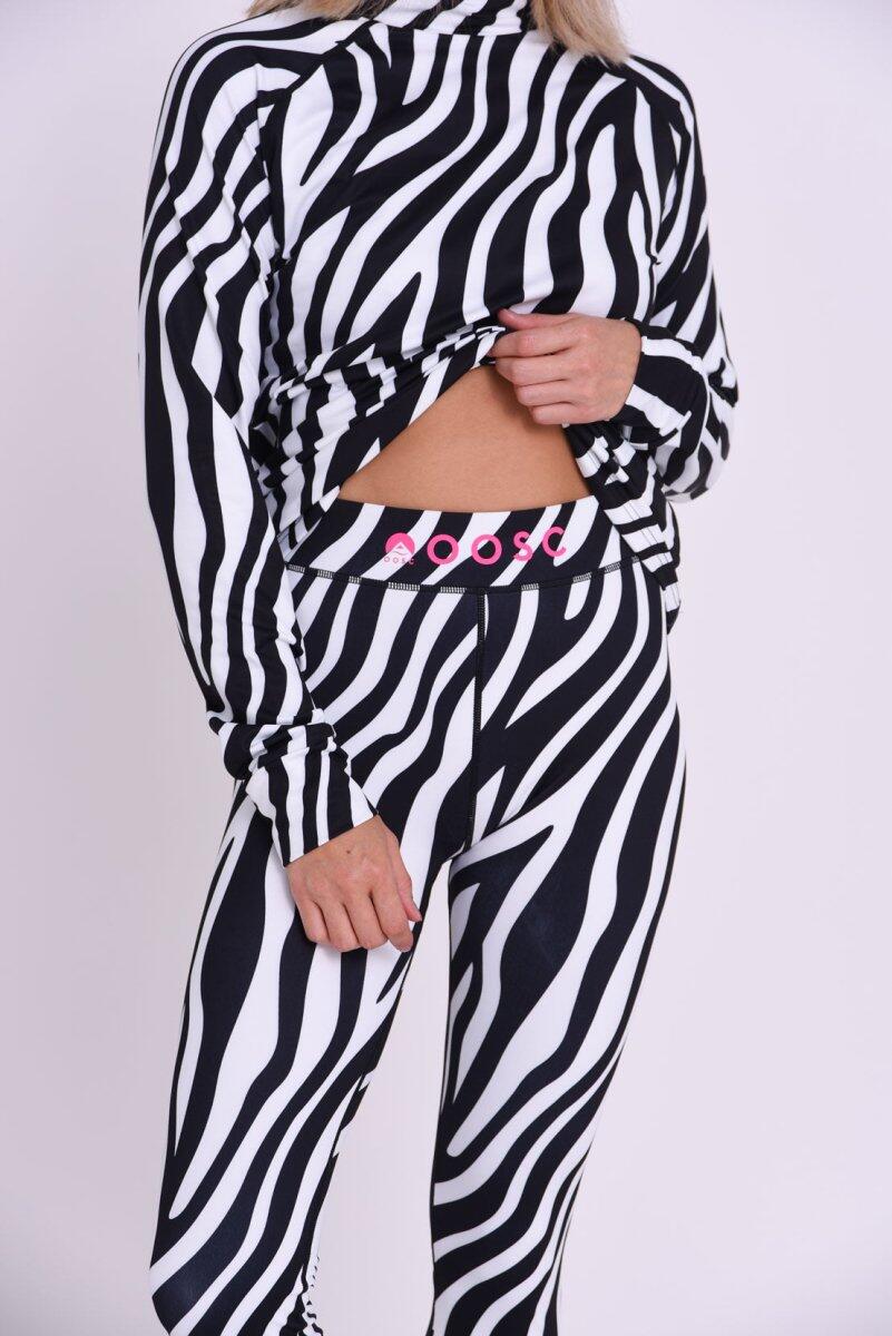 Leggings termici - Stampa zebrata Hotel California da donna 5/6