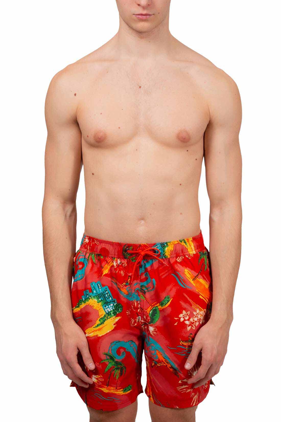 Shorts mare uomostampa hawaiian 3/6