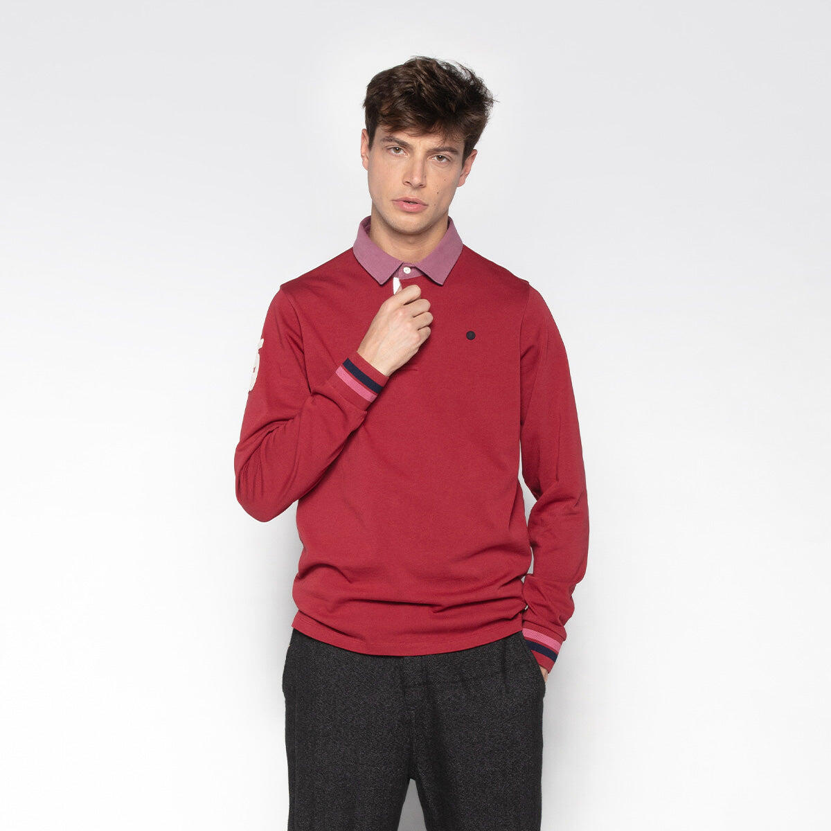 Polo da rugby a maniche lunghe Look 2/5