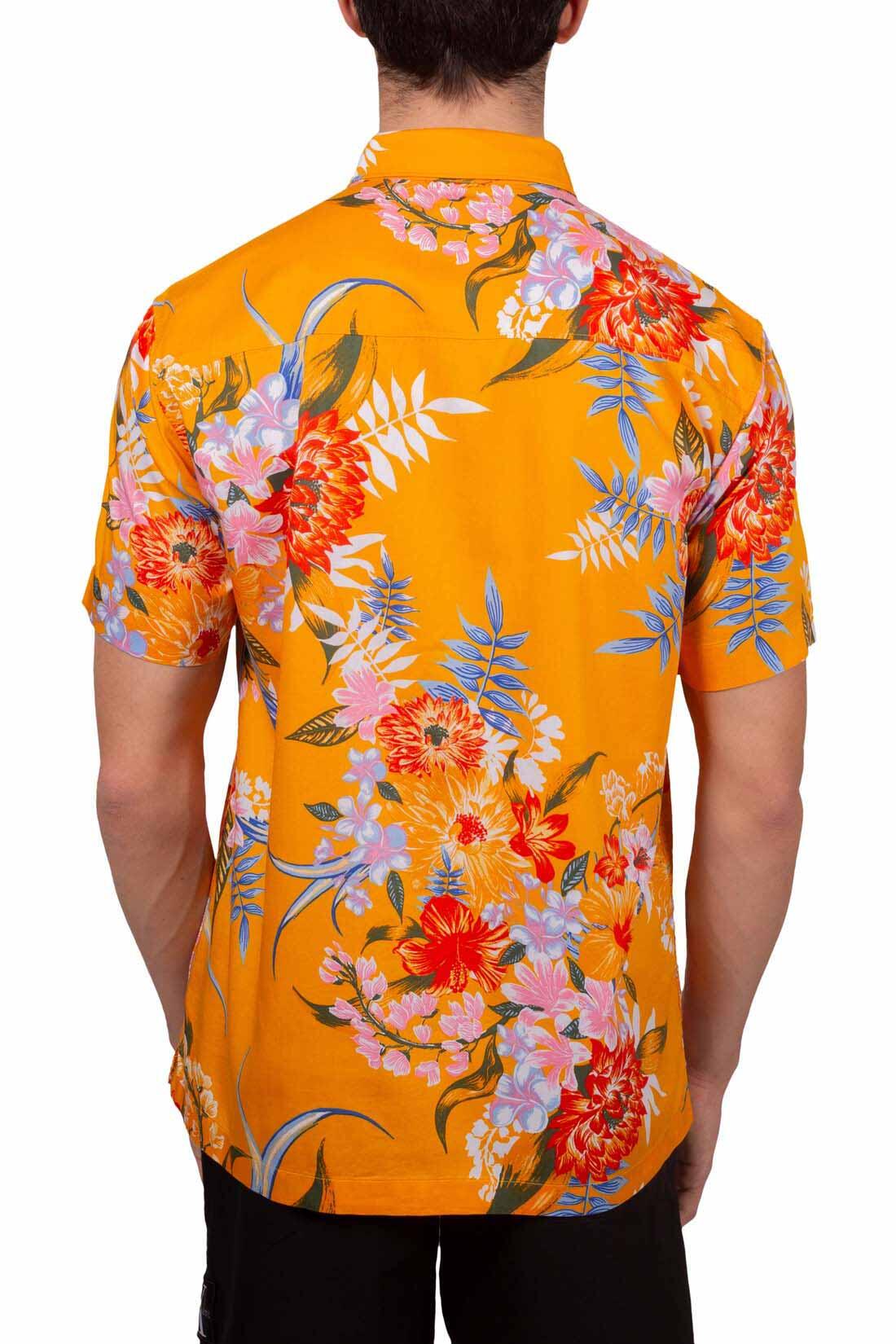 Camicia uomo con stampa hawaiian 3/6