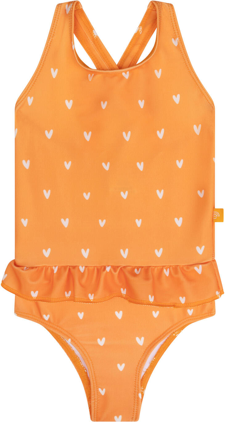 SWIM ESSENTIALS Badeanzug Mädchen 86/92  Orange Hearts