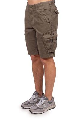 Bermuda cargo uomo con patch logo