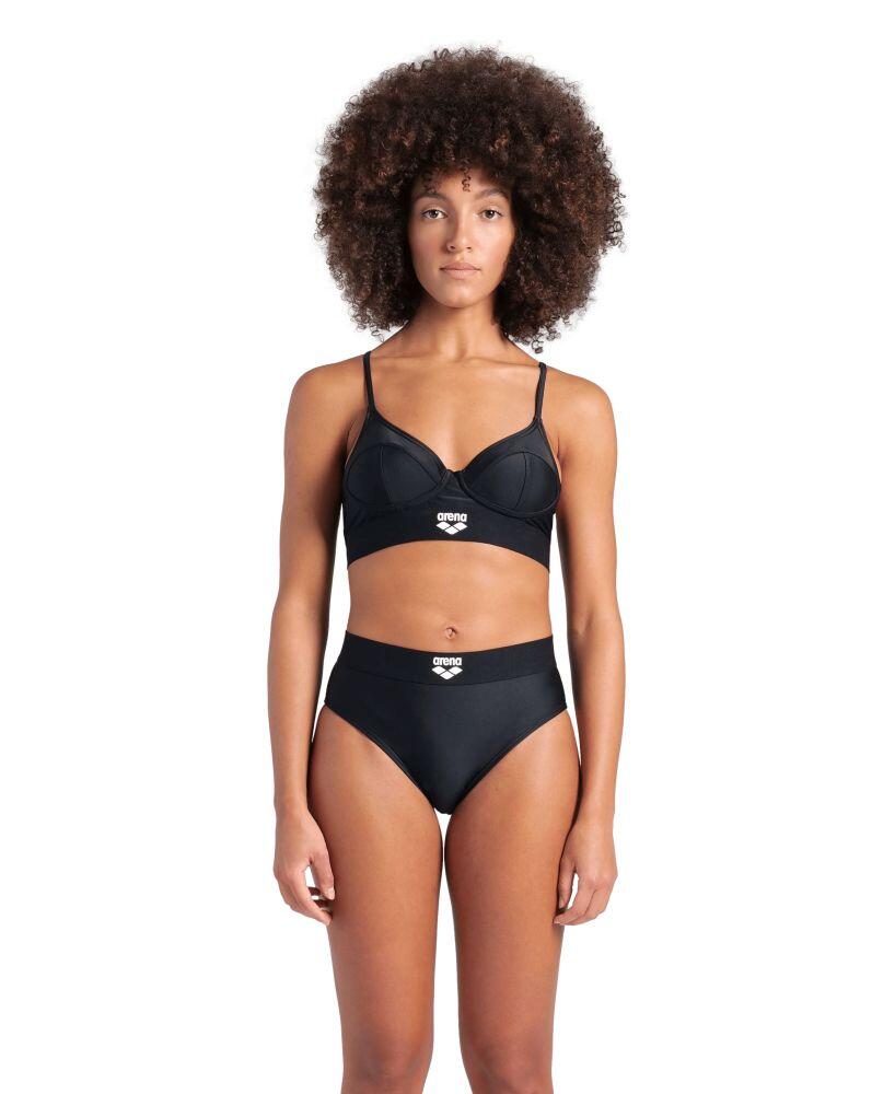 Strój kąpielowy damski dwuczęściowy kostium basen bikini Arena Logo Tape