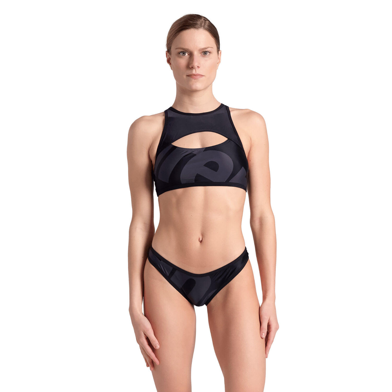 Strój kąpielowy damski dwuczęściowy kostium na basen Arena Logo Brassiere