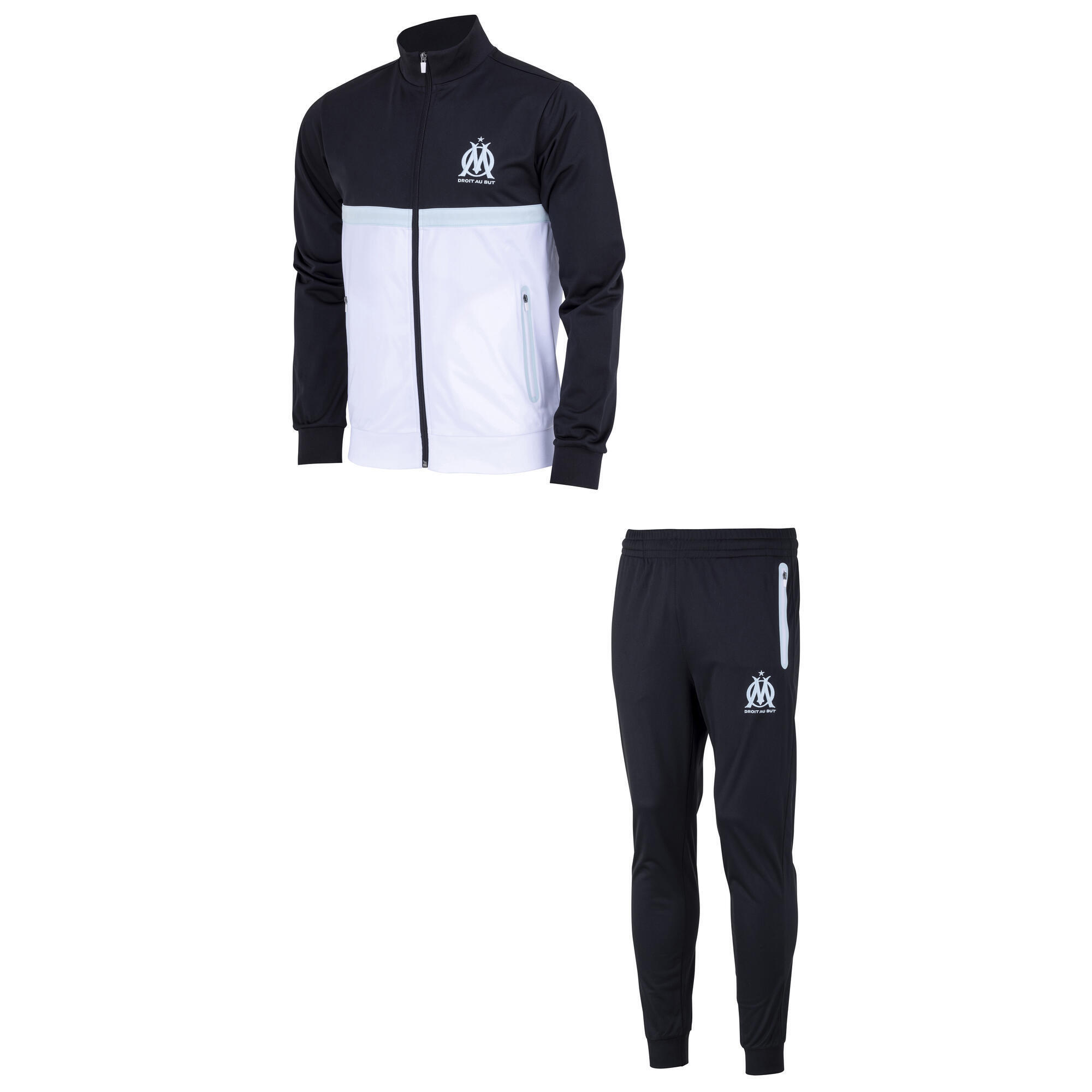 Olympique De Marseille - Survêtement Fit Om - Collection Officielle Olympique De Marseille - Survêtement - Noir - 44 L - Decathlon