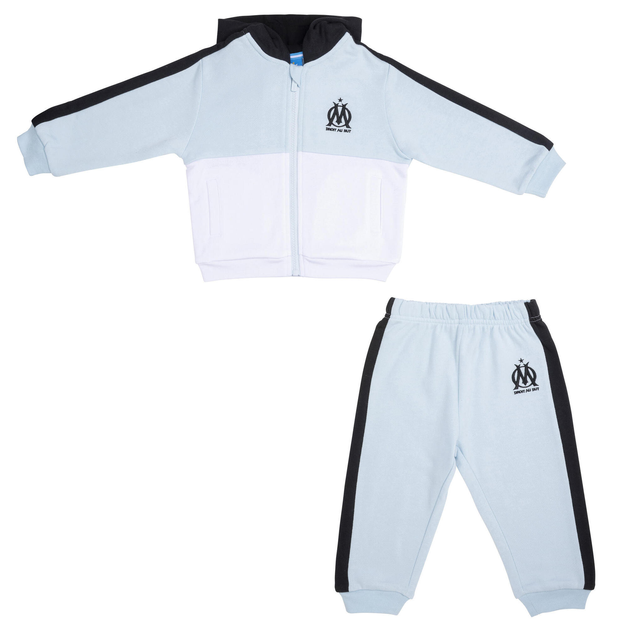 Olympique De Marseille - Jogging Bébé Om - Collection Officielle Olympique De Marseille - Survêtement - Bleu - 3 Mois - Decathlon