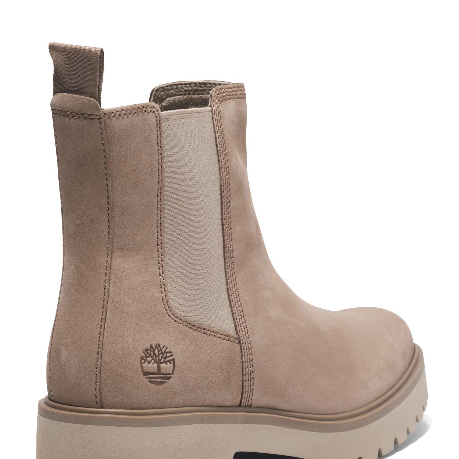 Timberland Carnaby Cool Mid Chelsea Boot Taupe Grau 39 4/7