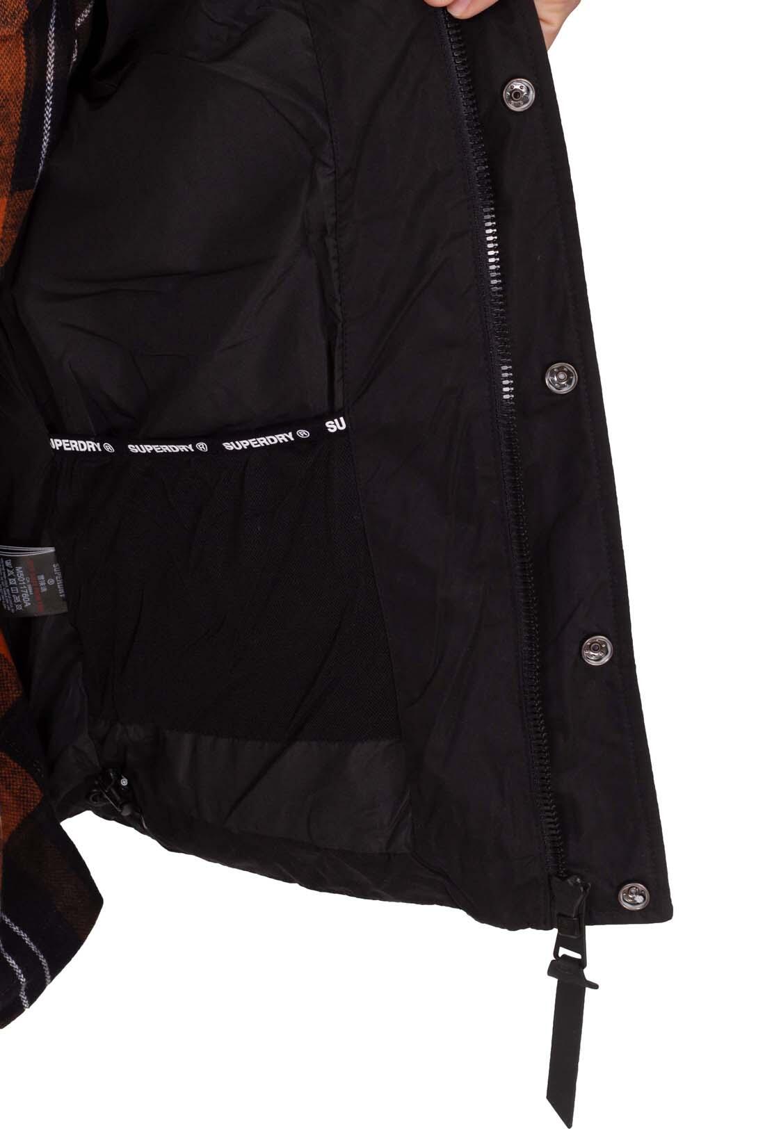 Herren - Sportswear - wattierte jacke - besticktes logo - schwarz 5/6