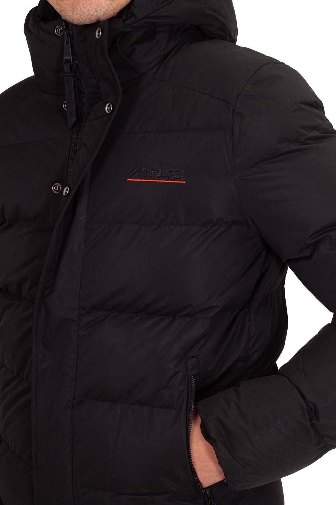 Herren - Sportswear - wattierte jacke - besticktes logo - schwarz 4/6