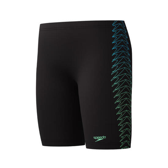 Jammer garçon Speedo Placement Print Noir/Bleu