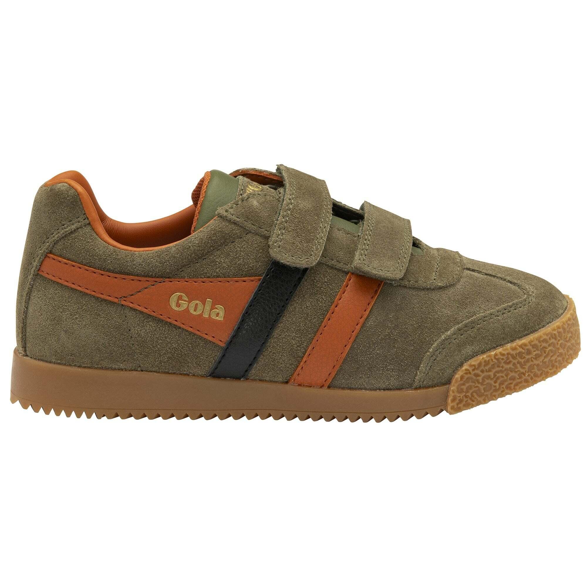 Gola - Baskets À Scratch Enfant Gola Harrier Strap Trainer - Baskets - Vert - Decathlon