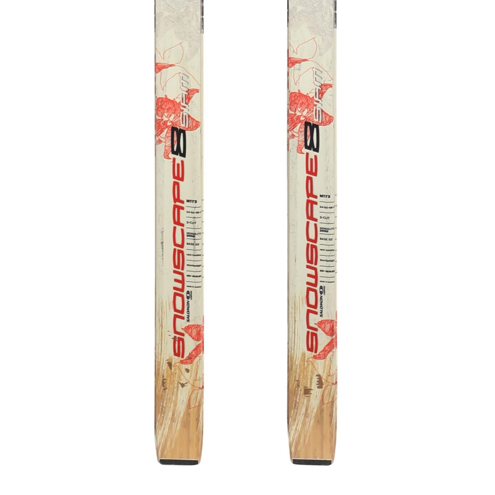 RECONDITIONNE - Ski De Fond Salomon Snowscape 8 Siam + Fixation Sns 4/4