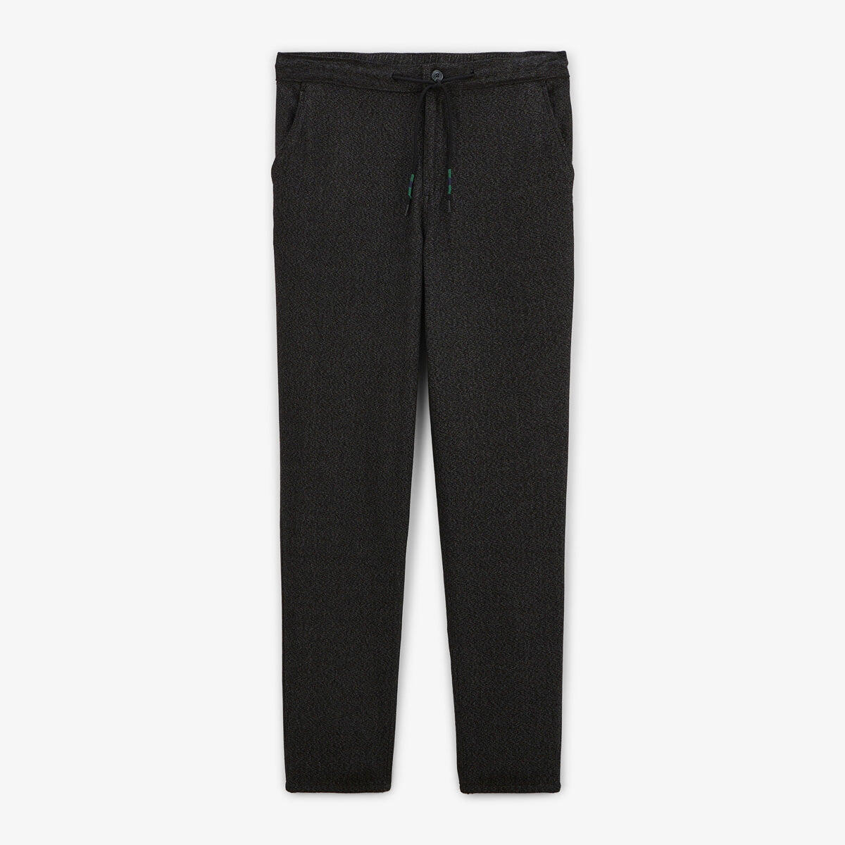 Serge Blanco - Pantalon 556 Coupe Large Taille Semi-élastiquée Gris Chiné En Coton - Pantalons - Gris|mauve - Decathlon