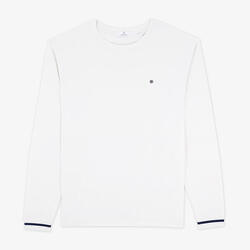 T-shirt manches longues off white uni en coton