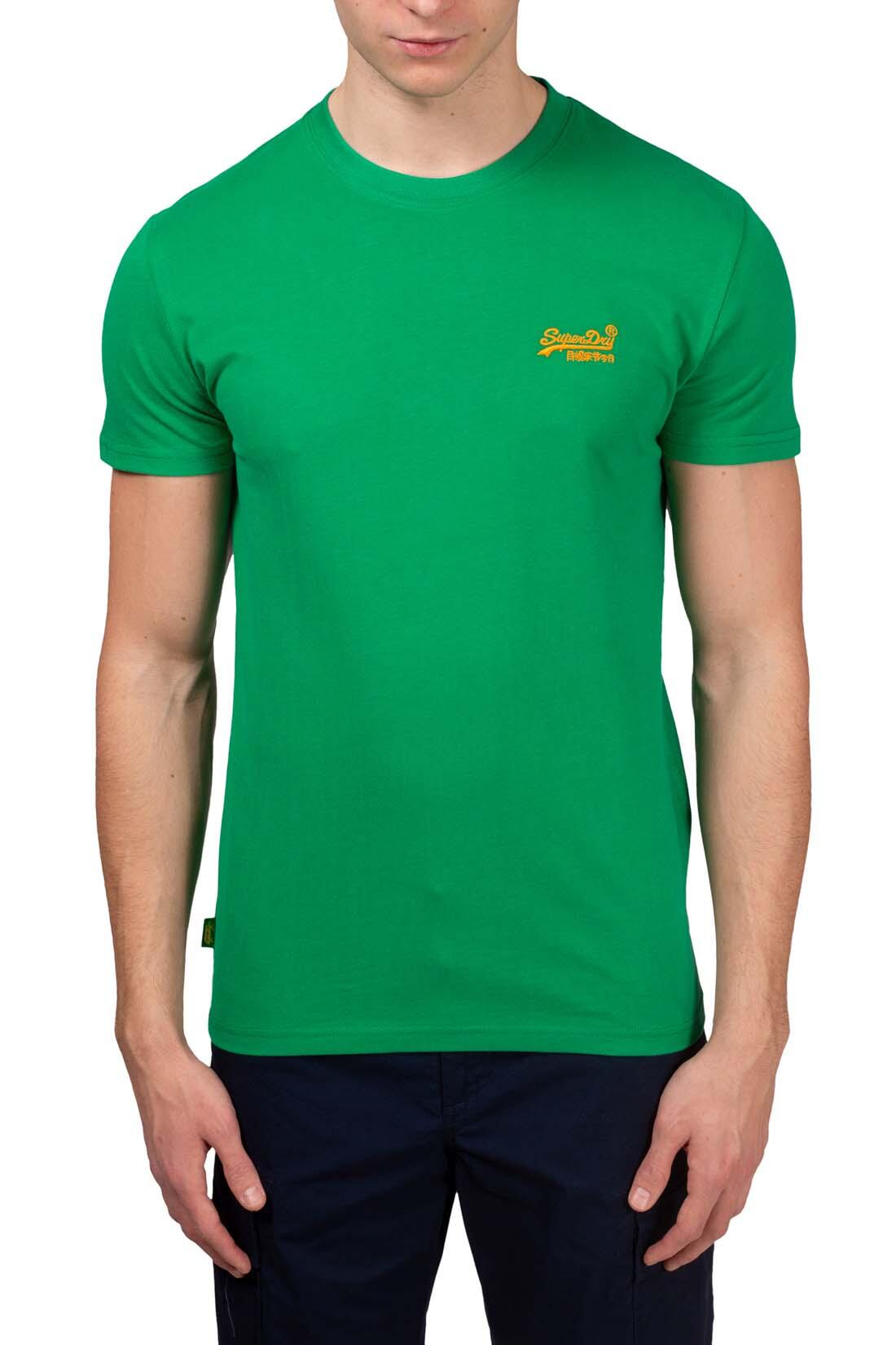 T-shirt - casual - Homem - Slim fit, mangas curtas, com logo - Verde 2/5