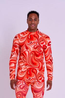 Heren ski functioneel shirt thermisch shagadelic baby