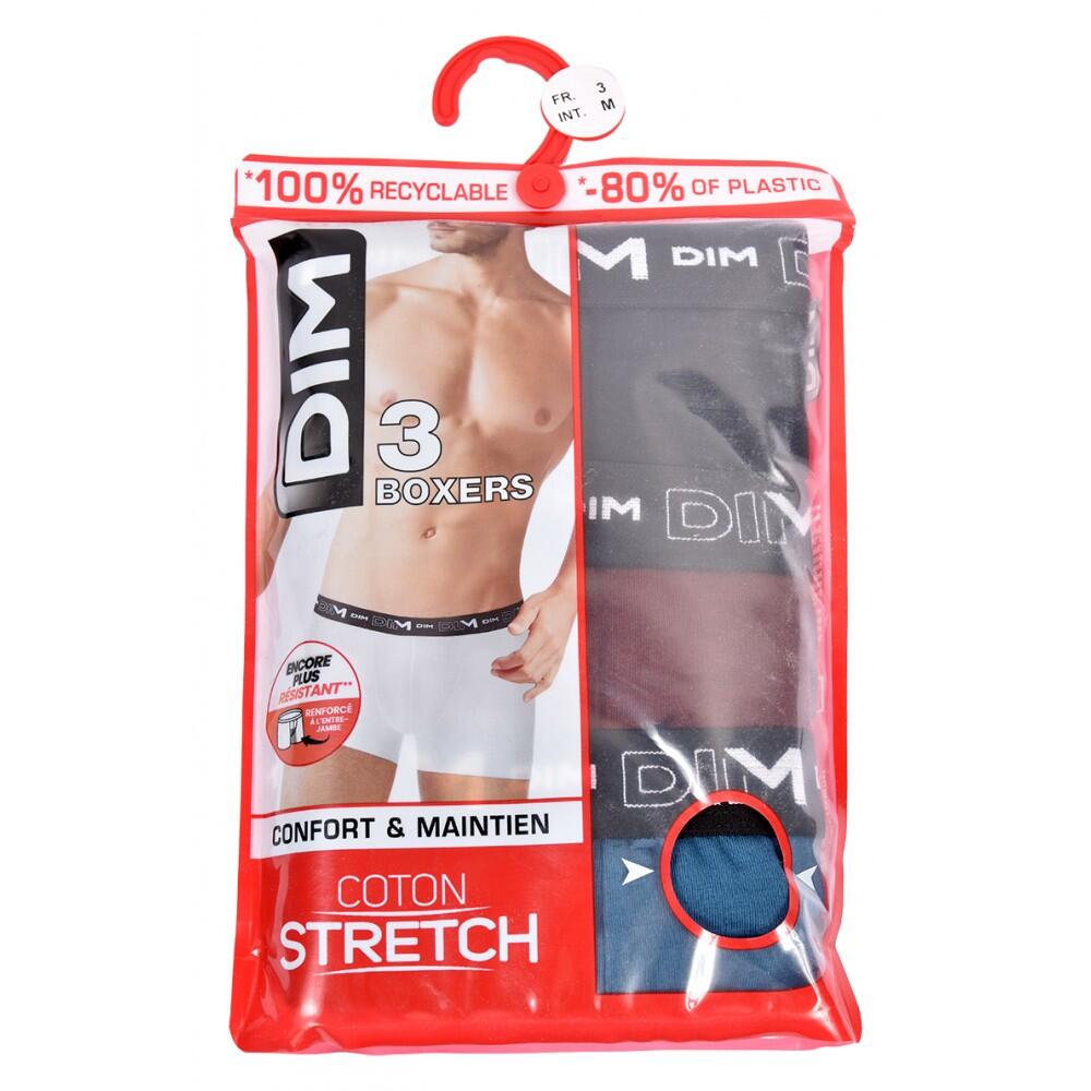 Lot de 3 Boxers Homme Coton Stretch 4/7