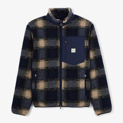 Veste polaire bleue Toronto à carreaux