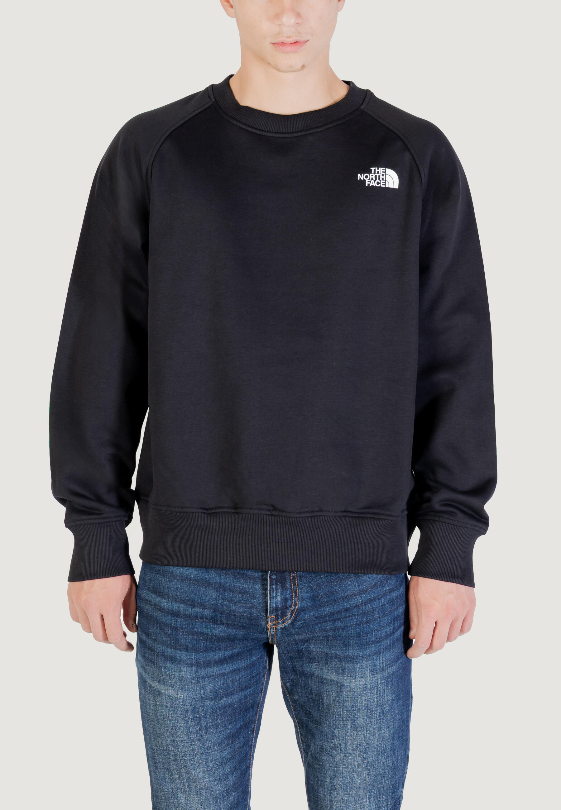 MEN'S Sweatshirt M RAGLAN BOX NSE CREW SCHWARZ 1/7
