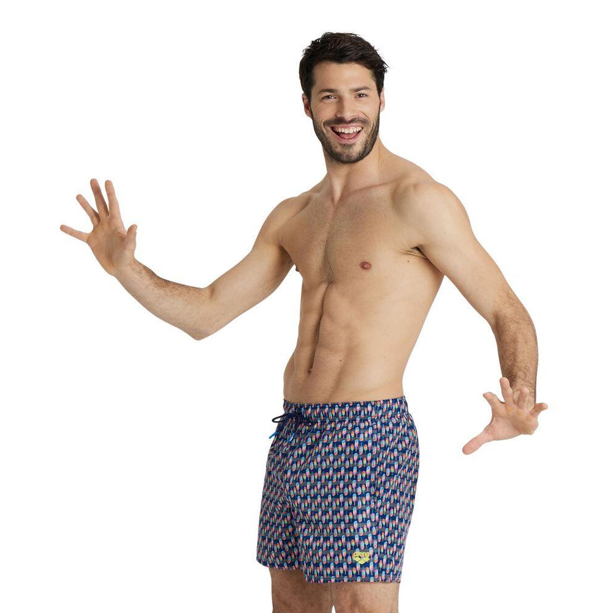 Spodenki kąpielowe męskie szorty kąpielówki na basen plażę Arena Printed