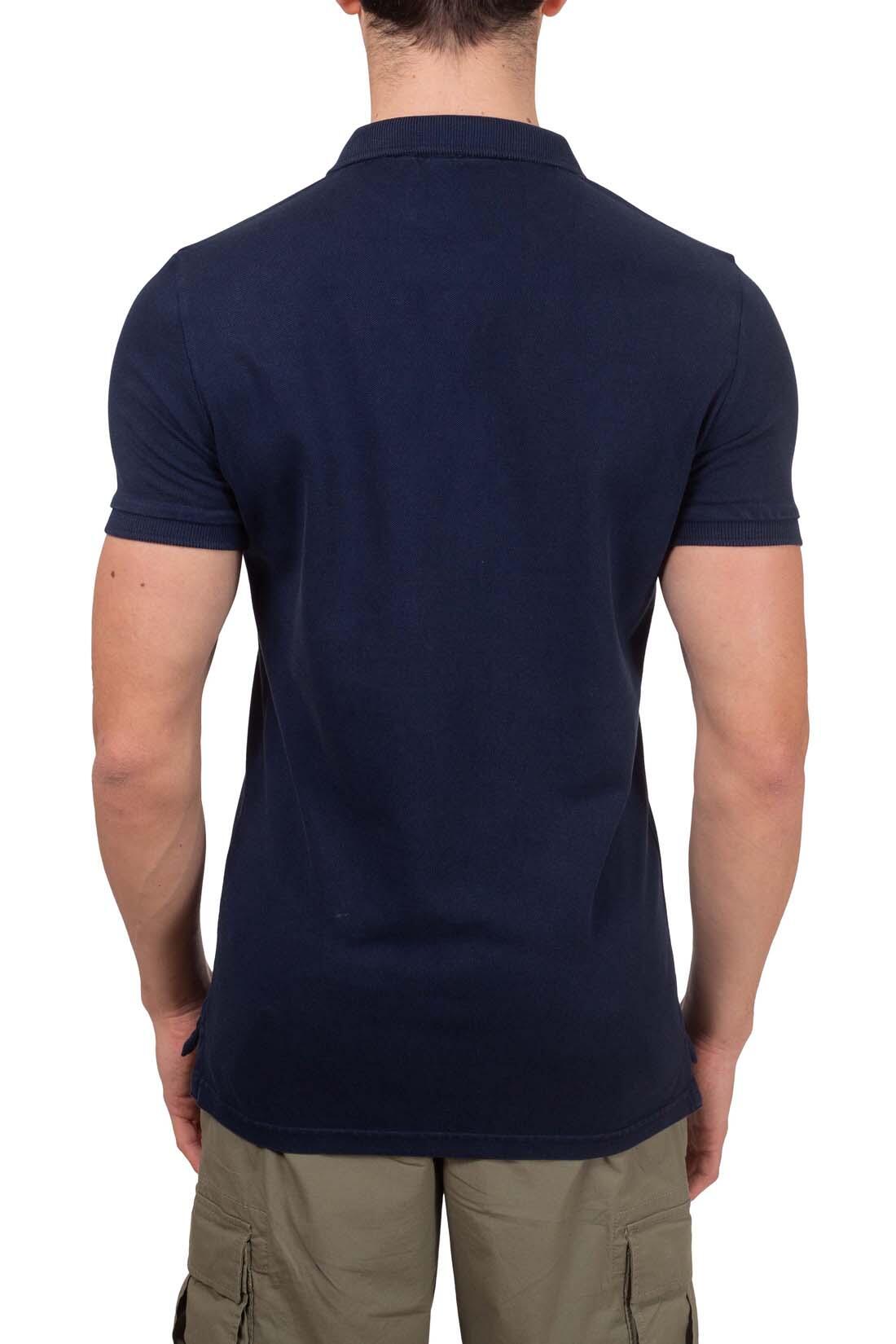 Polo uomo slim con ricamo logo 3/5