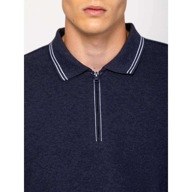 Tricou cu mânecă lungă și guler pentru bărbați CADWELL