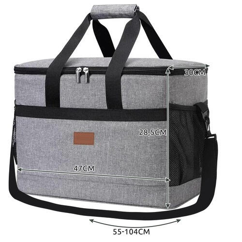 Geanta termica pentru picnic, 40 L,OXFORD, 2 pastile de racire,47 x 28.5 x 30cm
