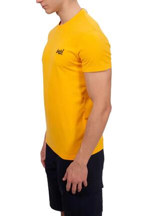 T-shirt - Sportswear - Homme - Coupe slim - Logo - Jaune