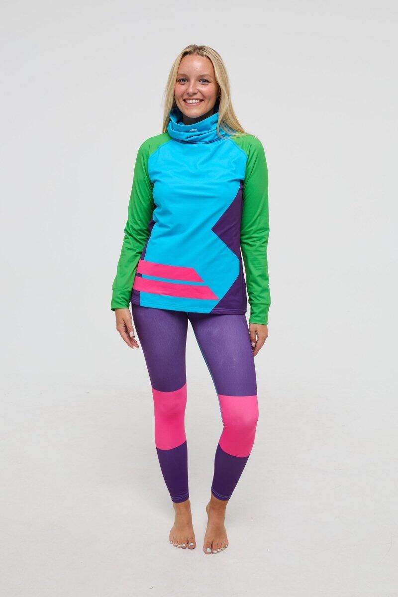 Dames Ski Functioneel Shirt Thermisch Opstaande Kraag Powder Hound 4/5