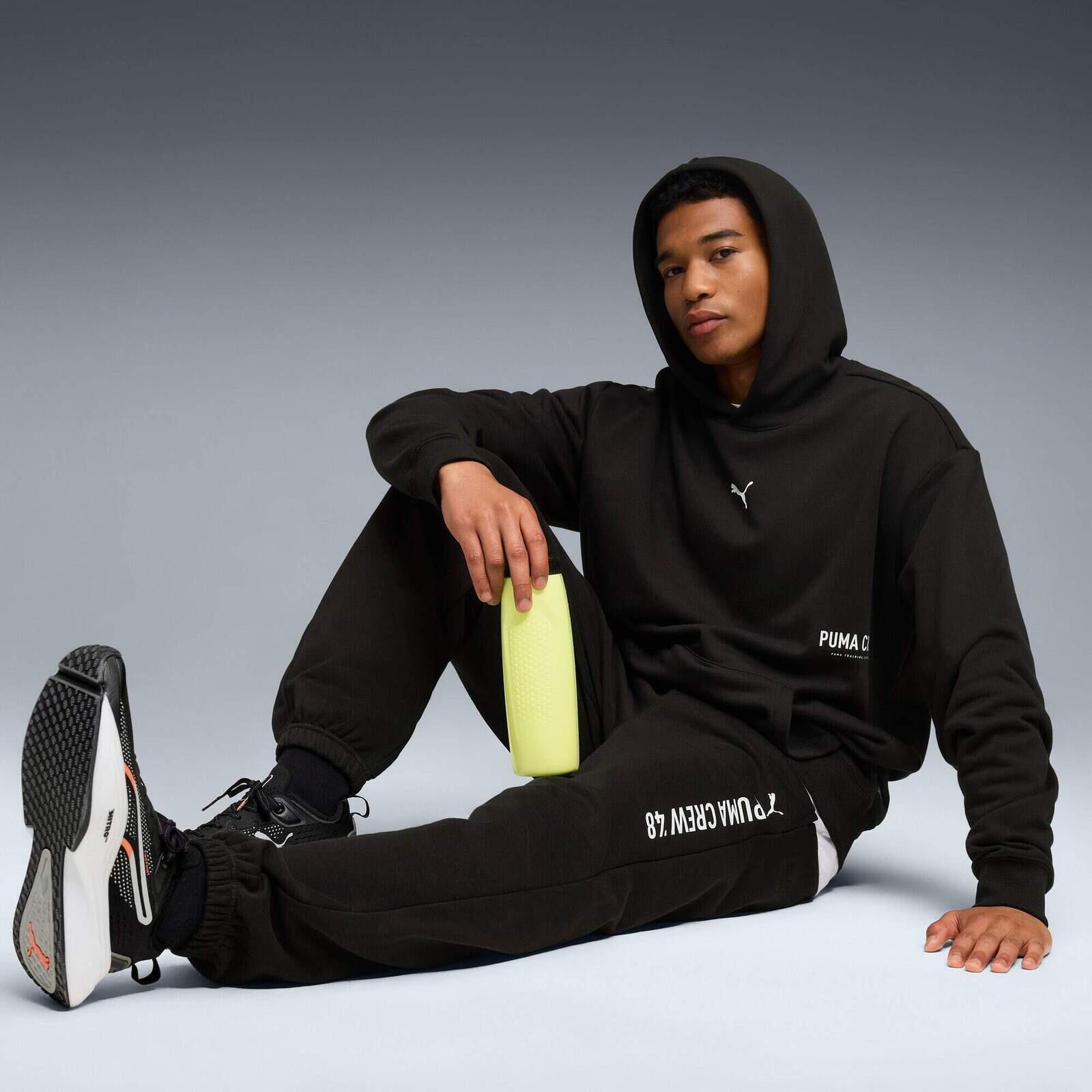 Cappuccio Puma M Graphic French Terry Hoodie, Nero, Uomini 5/5