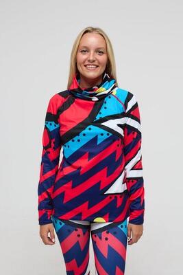 Top met hoge hals en baselayer - fresh prince voor dames