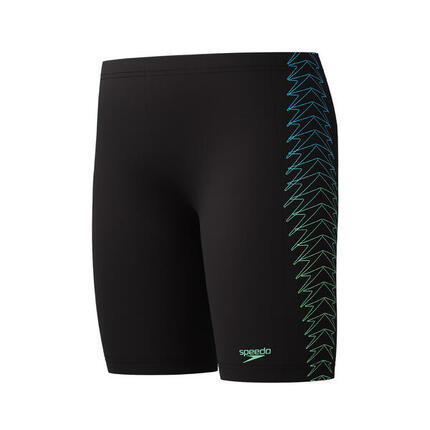 Jammer garçon Speedo Placement Print Noir/Bleu