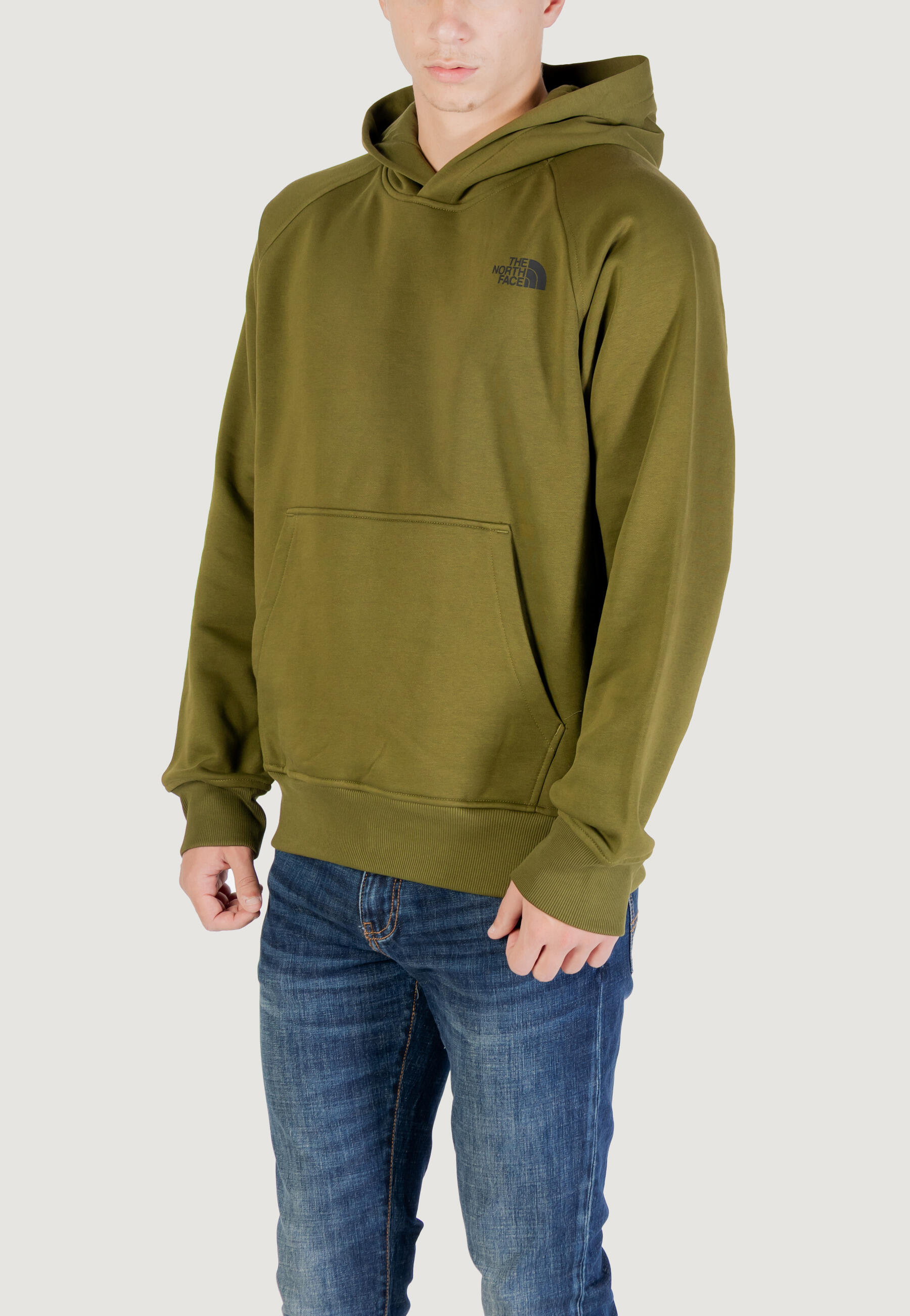 Felpa con cappuccio Uomo M RAGLAN BOX NSE HOODIE Verde 4/5