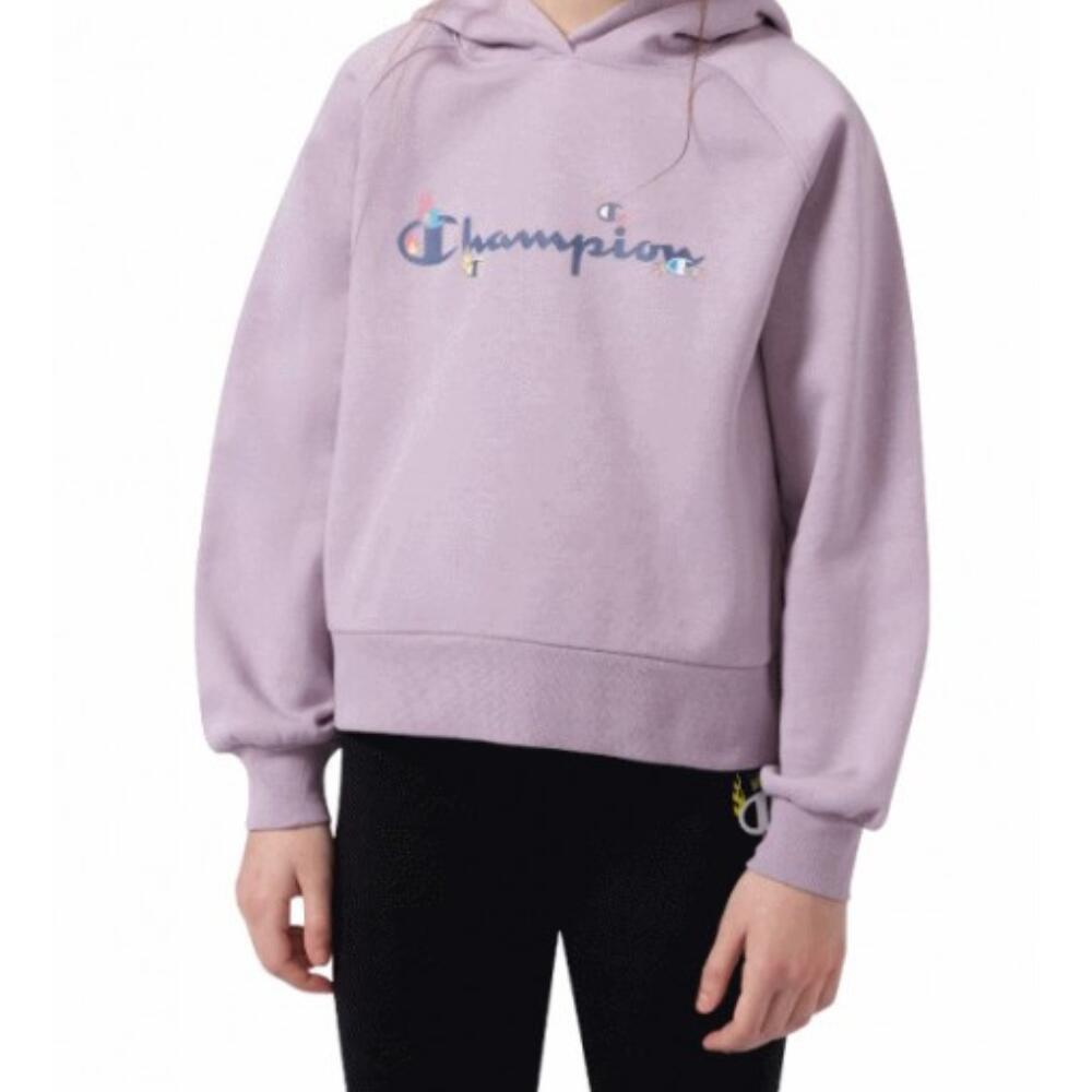Felpa con cappuccio Champion modello 405218-VS100 per ragazze 2/4