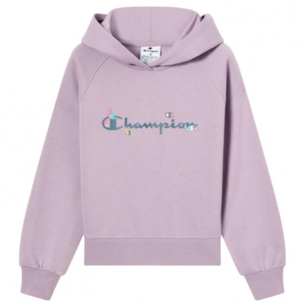 Felpa con cappuccio Champion modello 405218-VS100 per ragazze 4/4