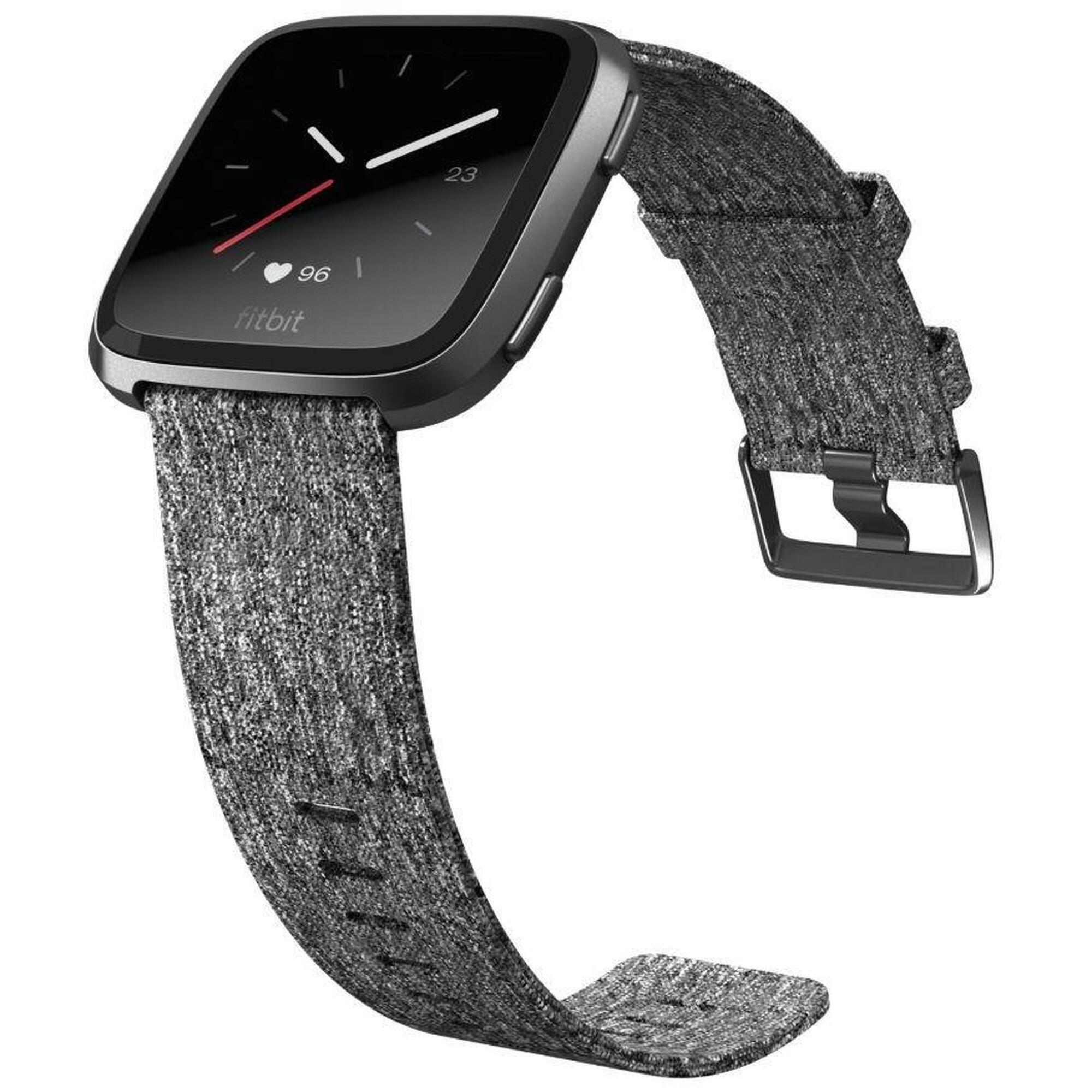 Ceas activity tracker Fitbit Versa, Bluetooth, NFC, Rezistenta la apa (Gri)