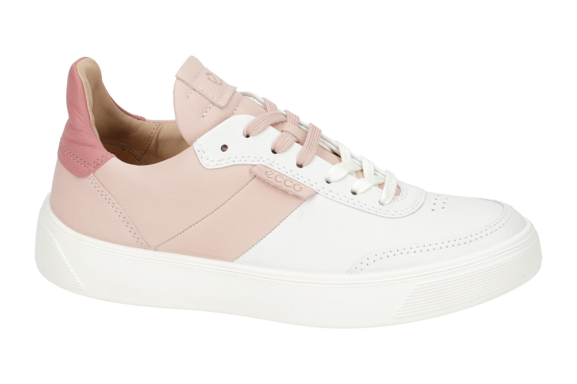 ecco Street Tray Schuhe Sneaker weiß rosa 291183 7/7