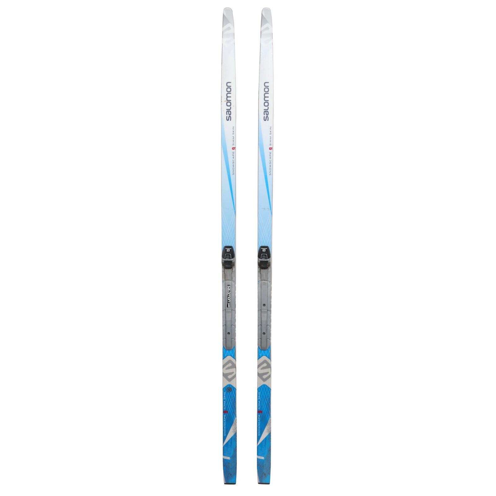 RECONDITIONNE - Ski De Fond Salomon Snowscape 9 Siam + Fixation Sns 2/4