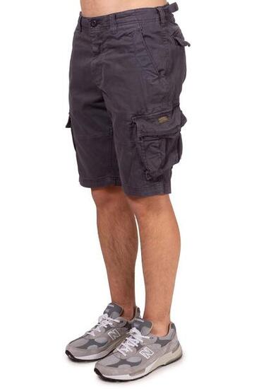 Bermuda cargo uomo con patch logo