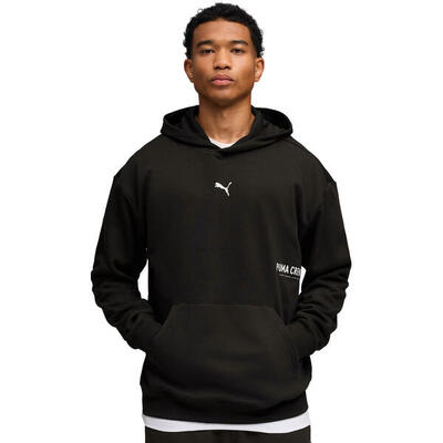 Kap puma m graphic french terry hoodie, zwart, mannen