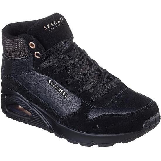 Botas Skechers Uno - Stacre Shine, Negro, Unisexo