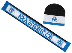 Coffret bonnet écharpe OM - Collection officielle OLYMPIQUE DE MARSEILLE