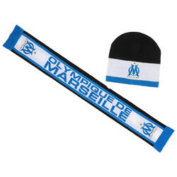 Coffret bonnet écharpe OM - Collection officielle OLYMPIQUE DE MARSEILLE