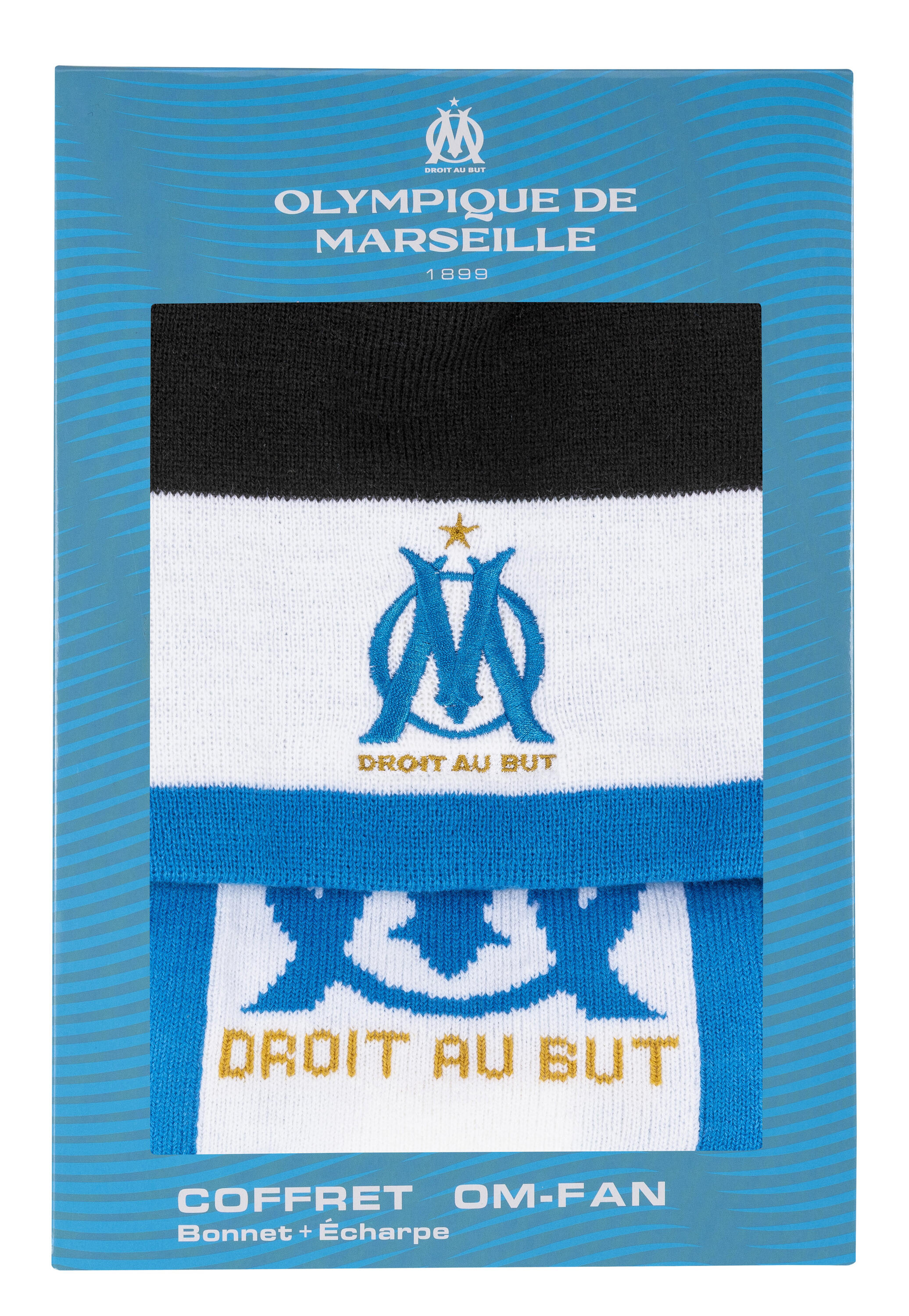 Coffret bonnet écharpe OM - Collection officielle OLYMPIQUE DE MARSEILLE 2/2