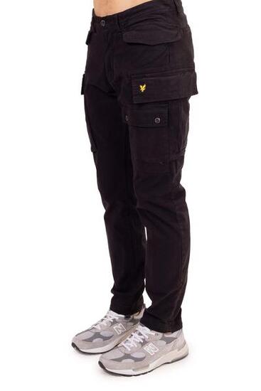 Pantalon cargo - Sportswear - Homme - Multi-poches, coupe regular - Noir