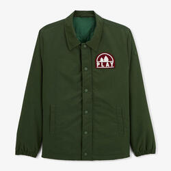 Parka Dan déperlante avec badge brodé vert anglais