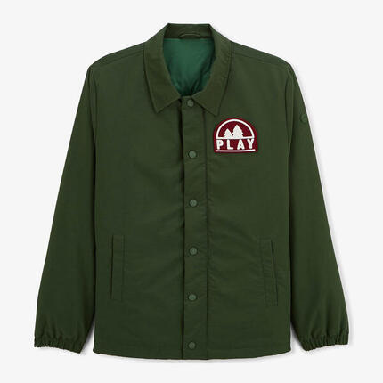 Parka Dan déperlante avec badge brodé vert anglais