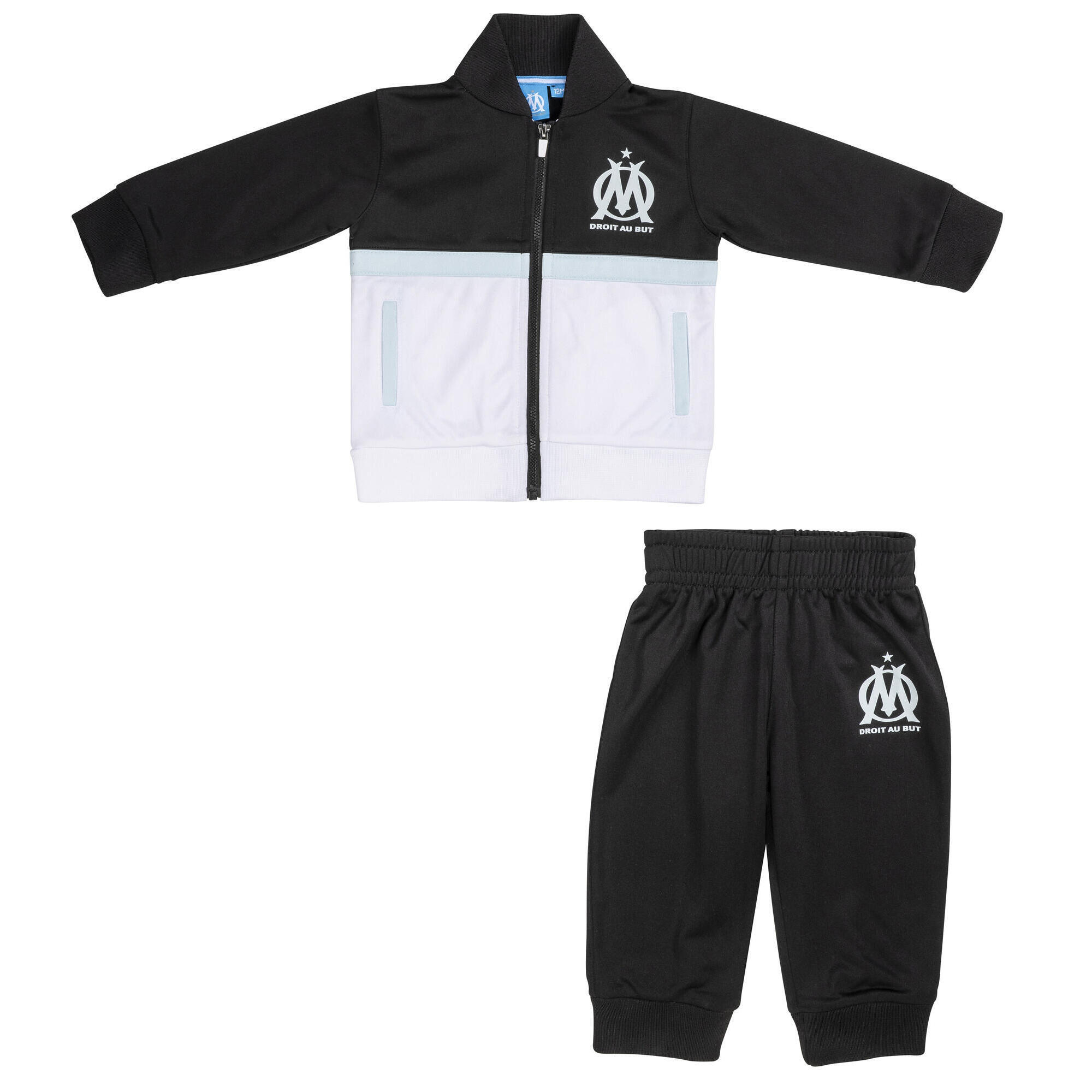 Olympique De Marseille - Survêtement Bébé Om - Collection Officielle Olympique De Marseille - Survêtement - Noir - 12 Mois - Decathlon