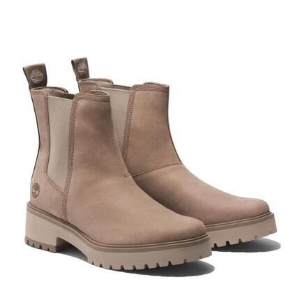 Timberland Carnaby Cool Mid Chelsea Boot Taupe Grau 38,5