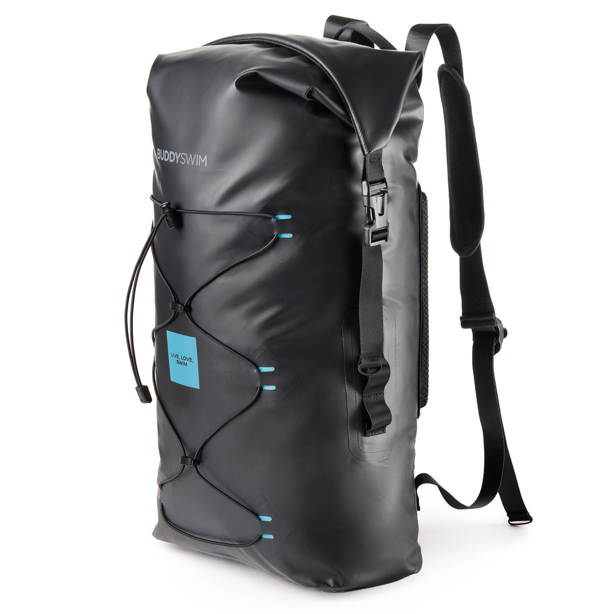 Zaino impermeabile Dry Backpack 30L, resistente Nero-Blu 2/4